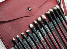 Load image into Gallery viewer, BORGOÑA ULTIMATE EYE BRUSH SET WITH WRISTLET POUCH