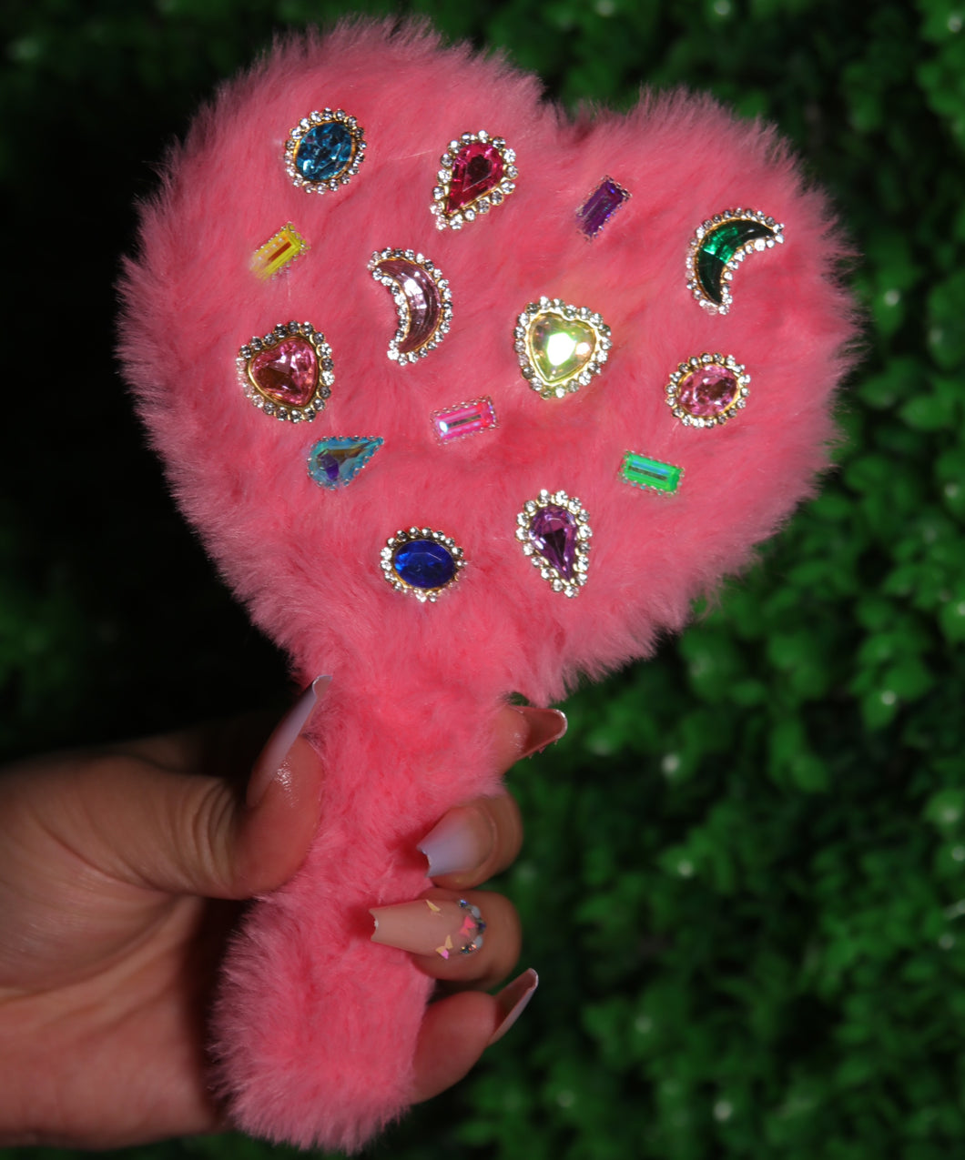 ROSE HEART PLUSH MIRROR