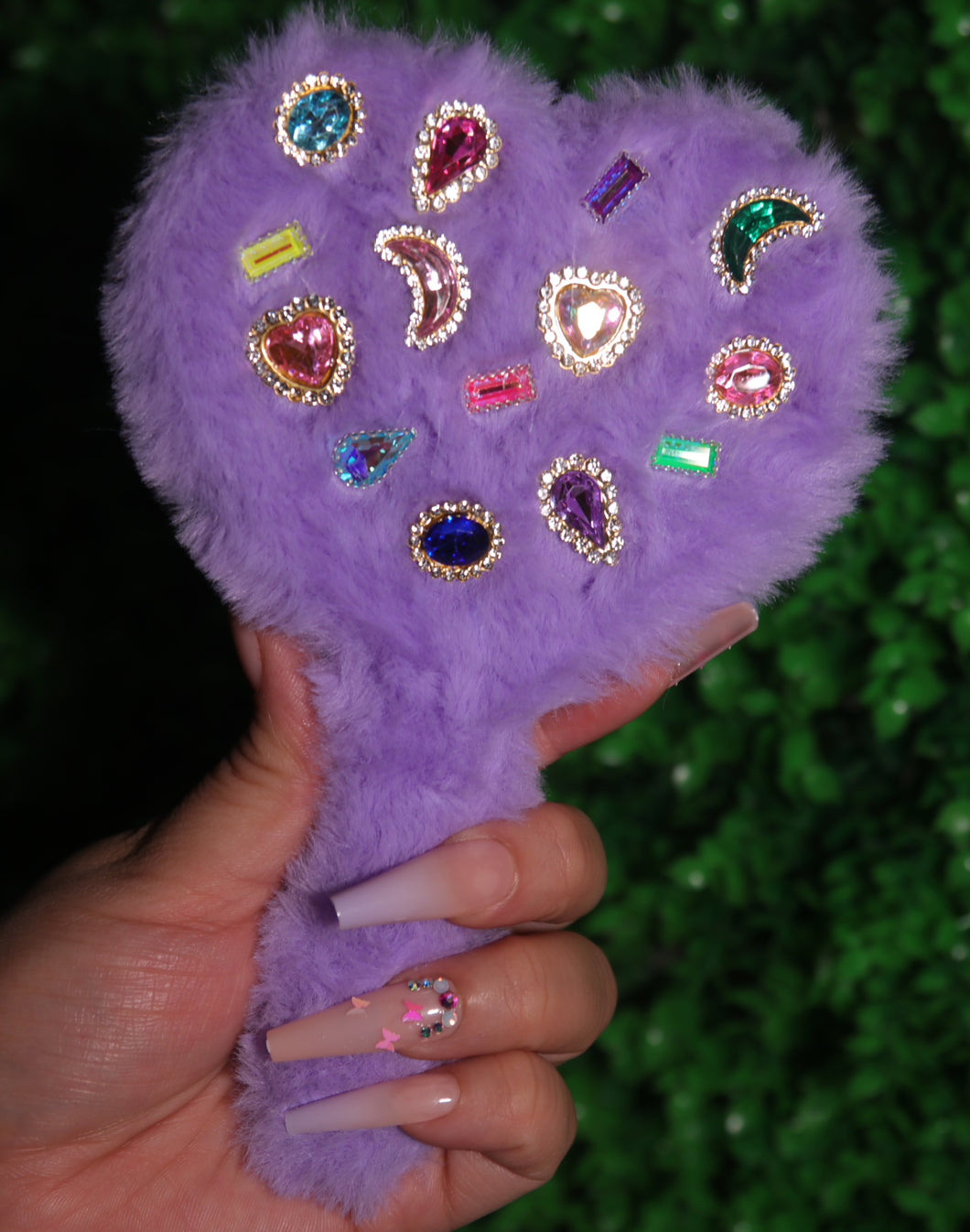 PURPLE HEART PLUSH MIRROR