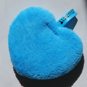REUSABLE MICROFIBER MAKEUP REMOVER HEART PUFF
