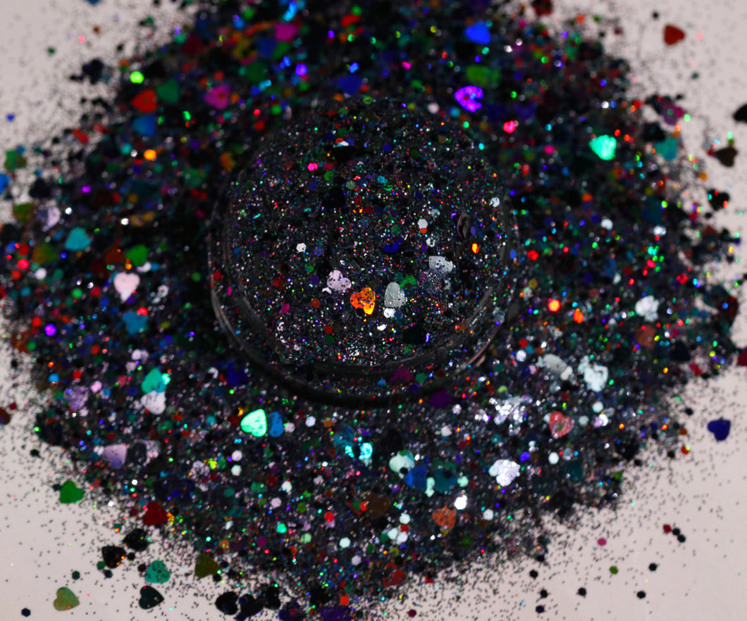 MORTICIA HEARTS COSMIC GLITTER