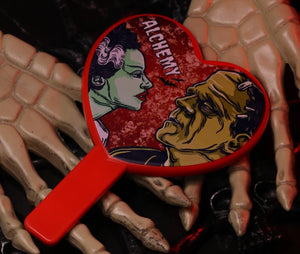 ALCHEMY RED HEART HANDHELD MIRROR