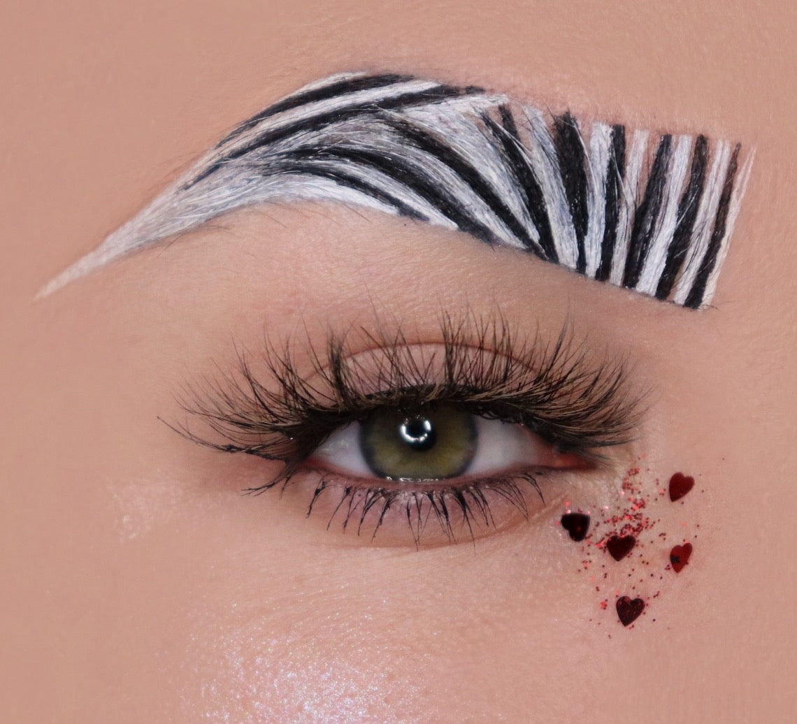 zebra gesicht make up idden augen make-up,augen schminken,zebra augen
