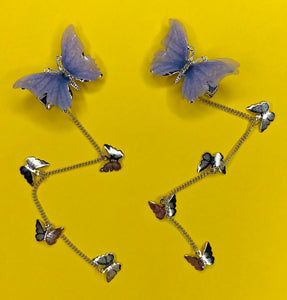 BUTTERFLY CHAIN HAIR CLIP SET