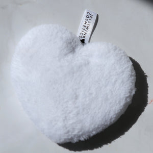 REUSABLE MICROFIBER MAKEUP REMOVER HEART PUFF